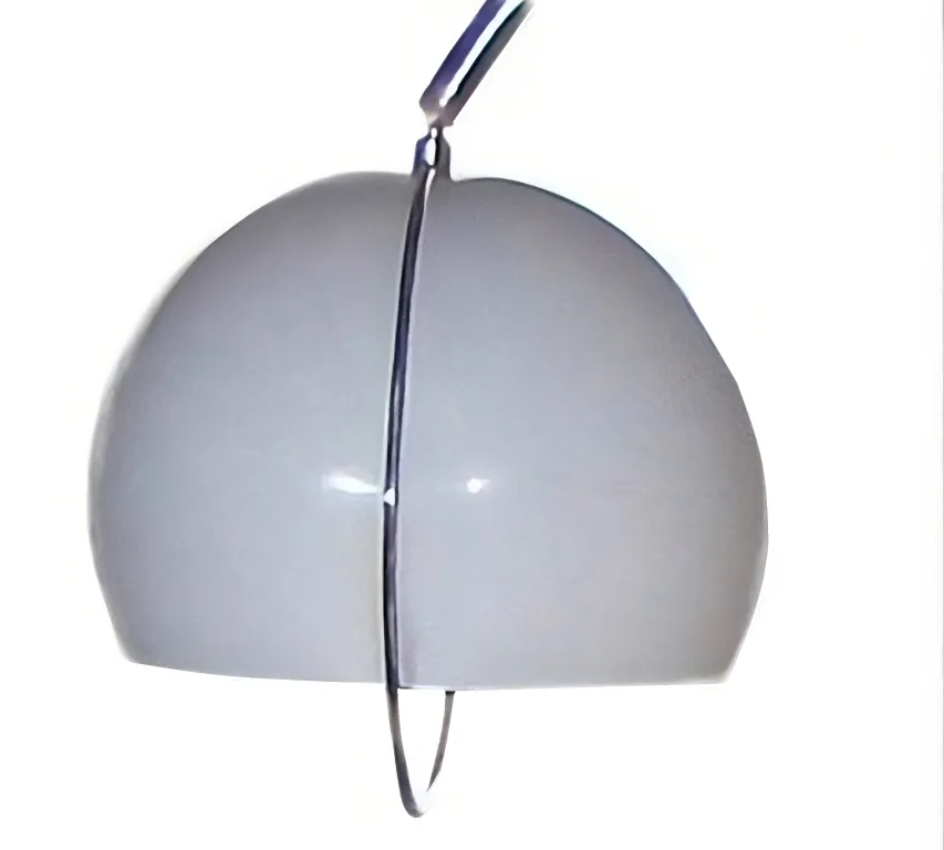 Torchiere ancienne de style Art Deco avec forme arrondie.