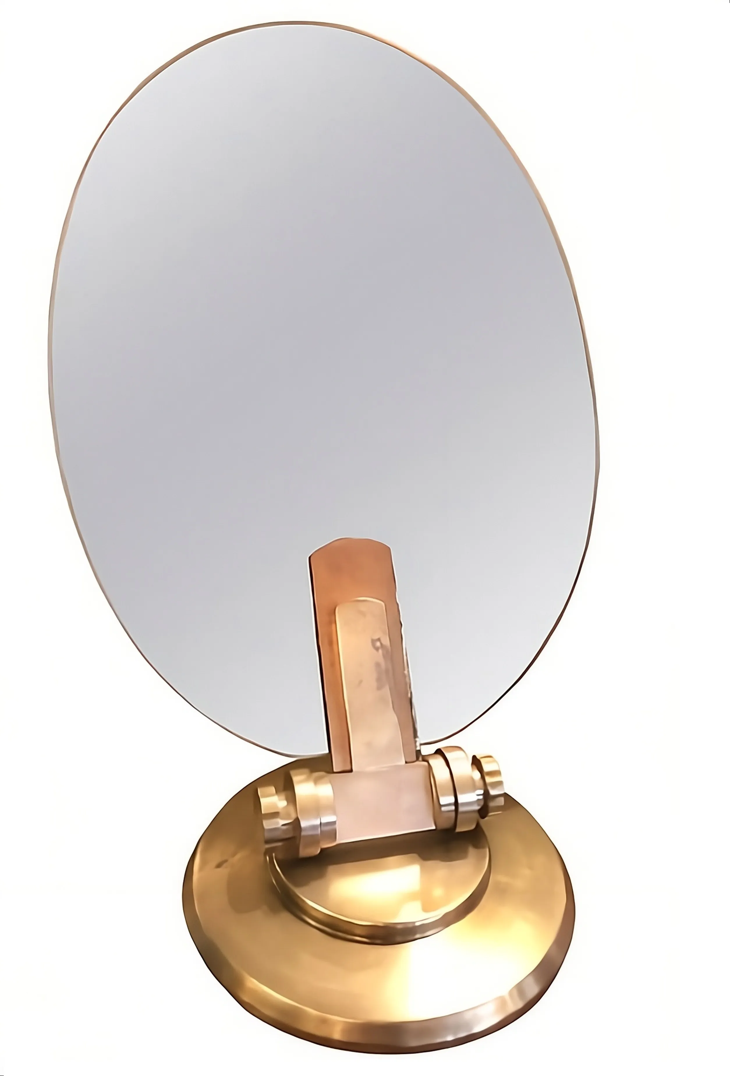 antique oval mirror with stand