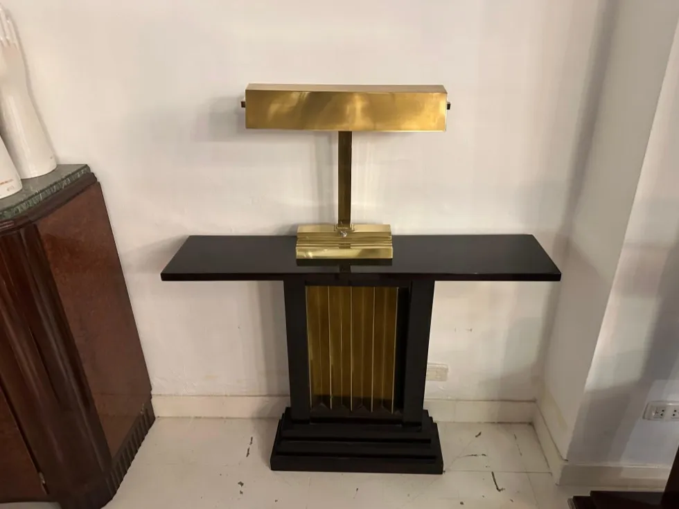 vintage table lamp art deco with decorative base