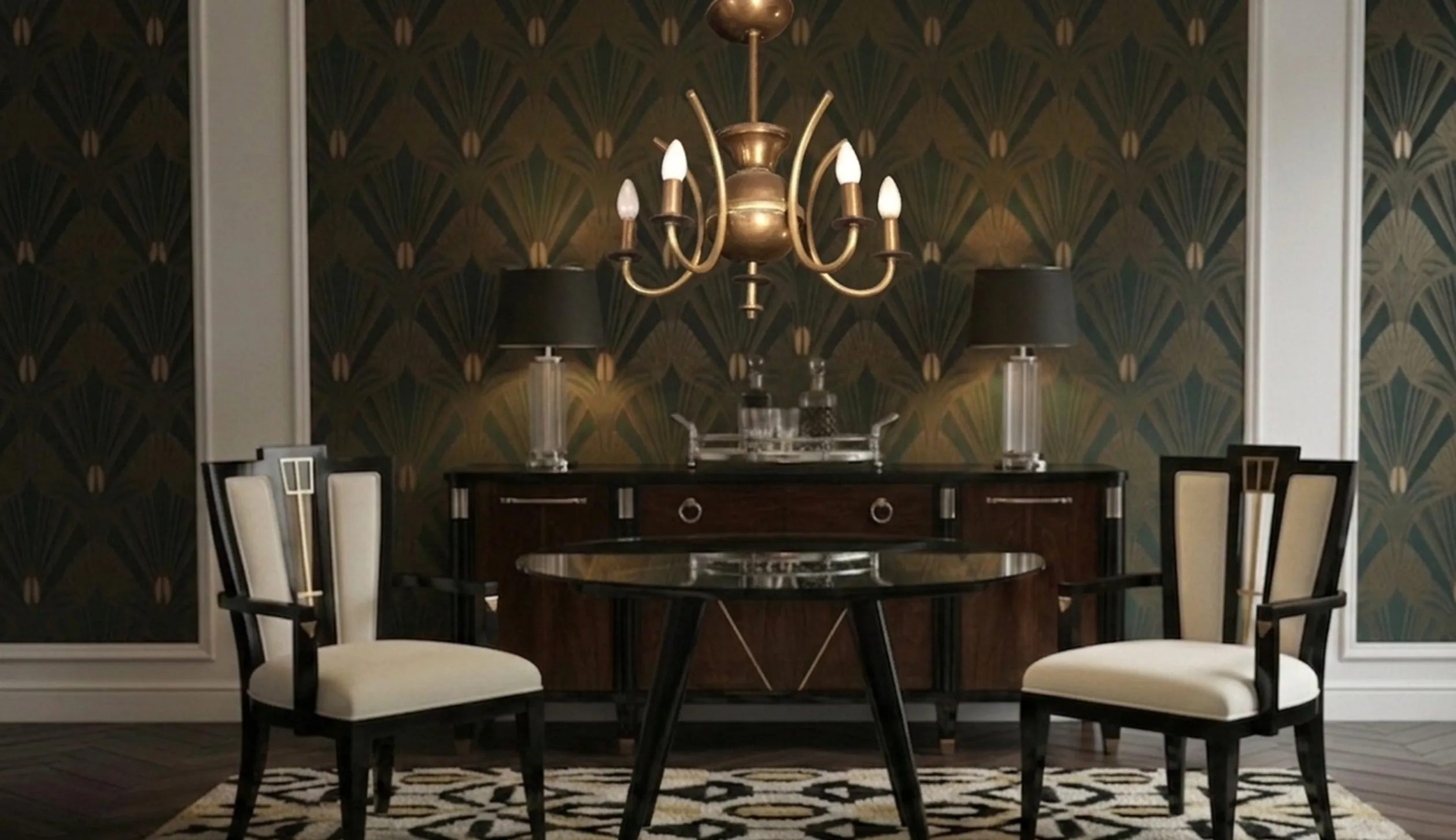 居心地の良い環境にあるエレガントな古いハンギングランプ。