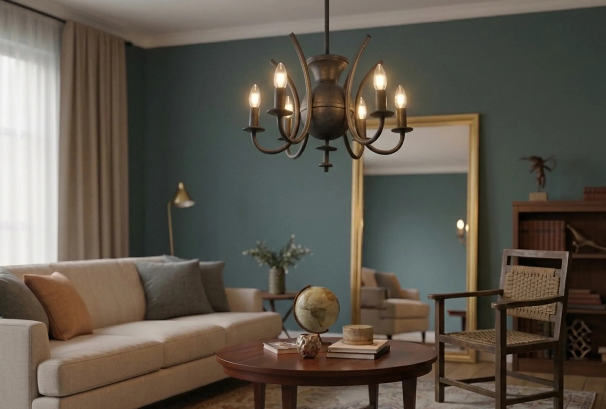 Sillón antiguo con diseño clásico, ambiente acogedor y elegante.