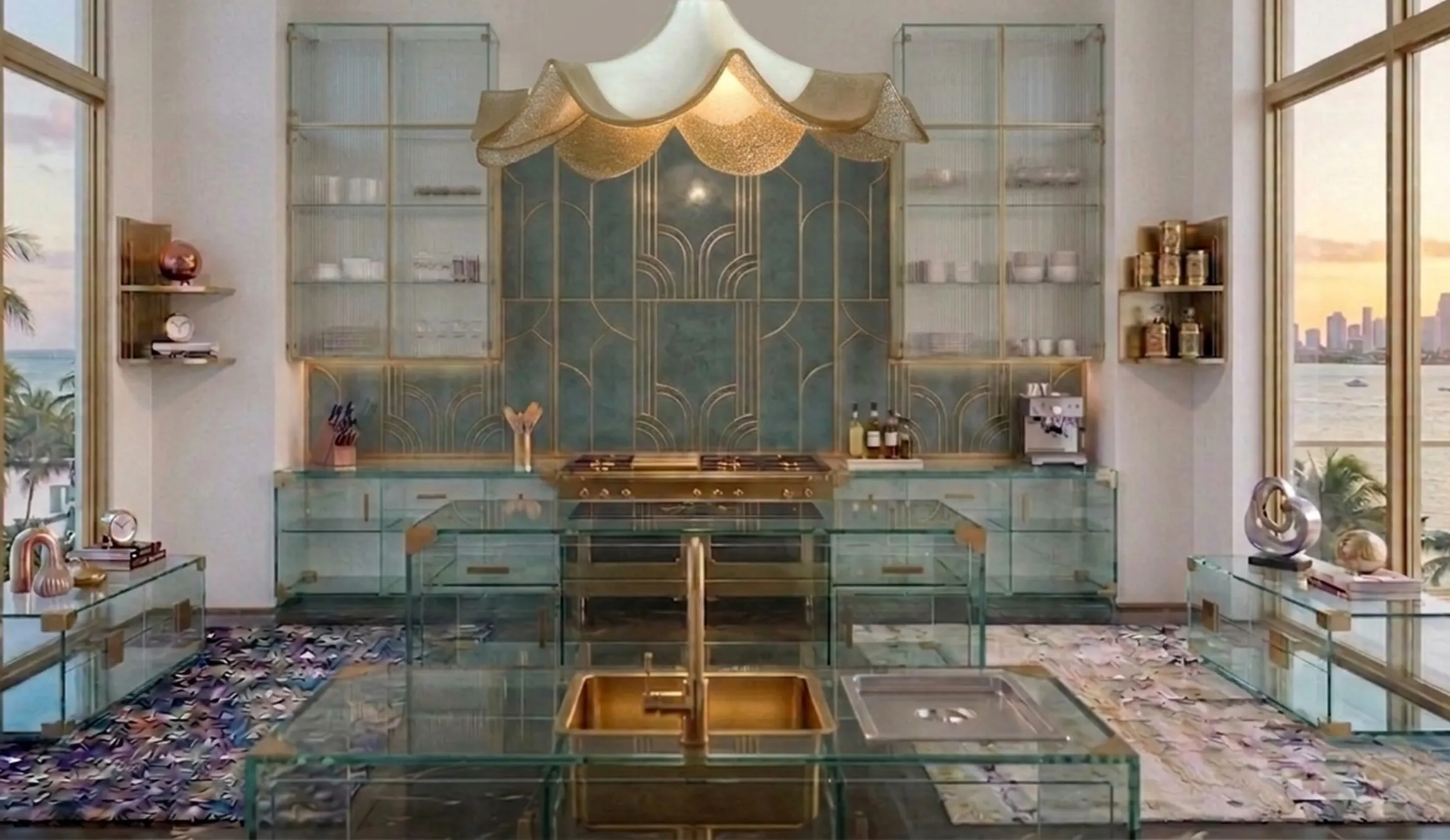 lampada a sospensione antica con dettagli decorativi in un ambiente elegante