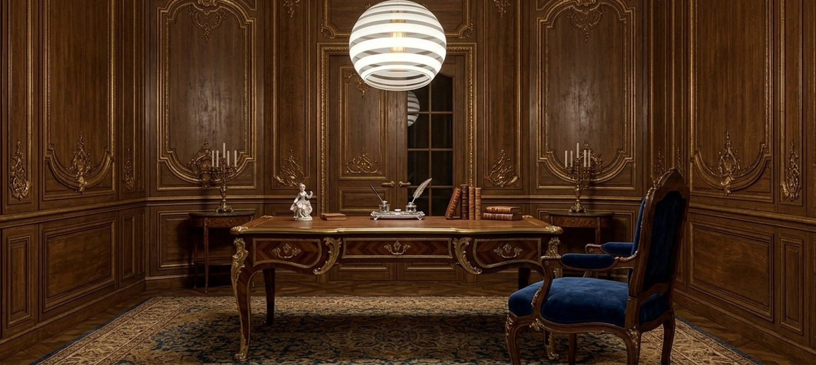 مصباح معلق قديم بتصميم أنيق من باولو فينيني