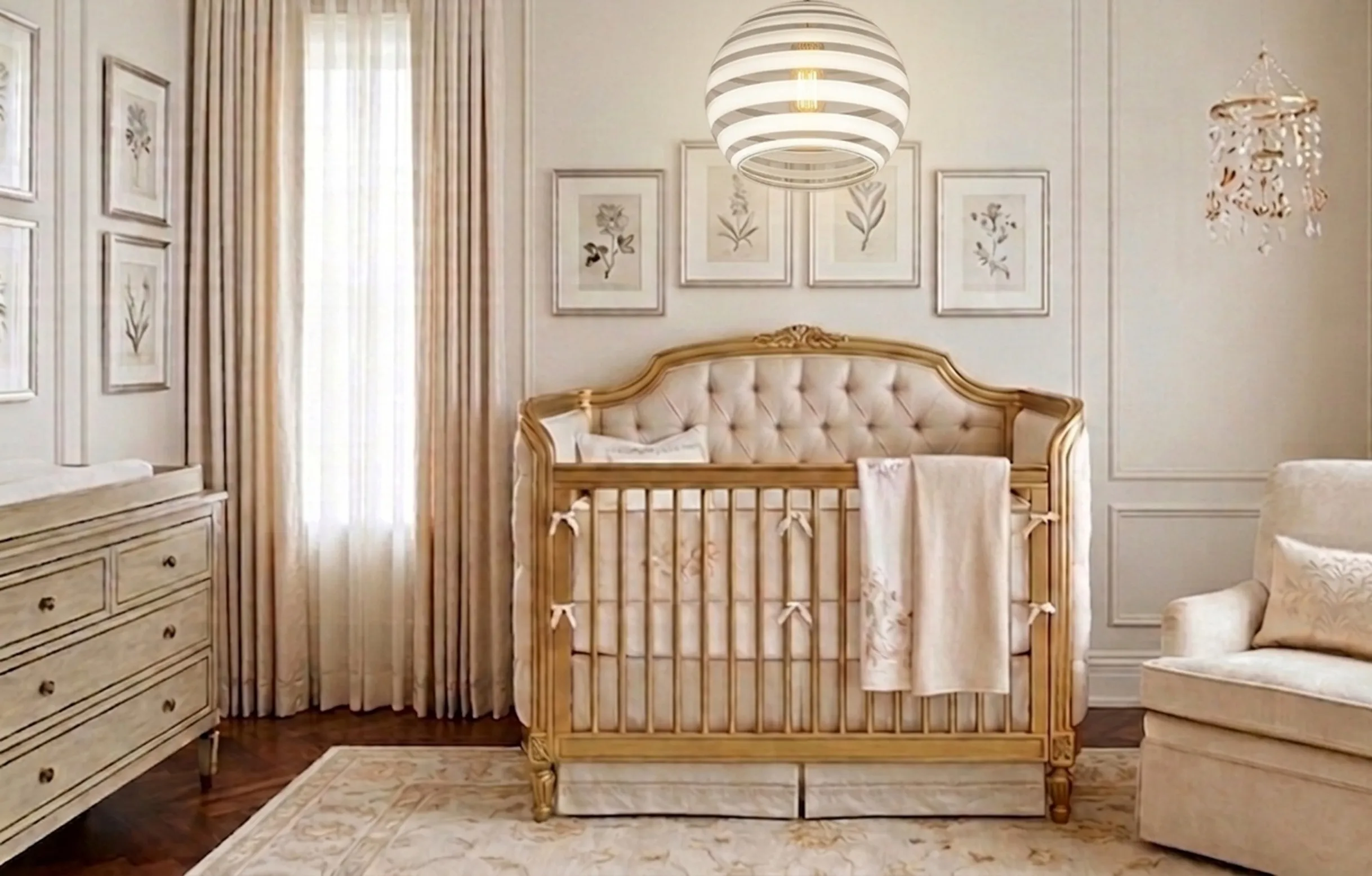 Lampada a sospensione antica con design luminoso e accogliente