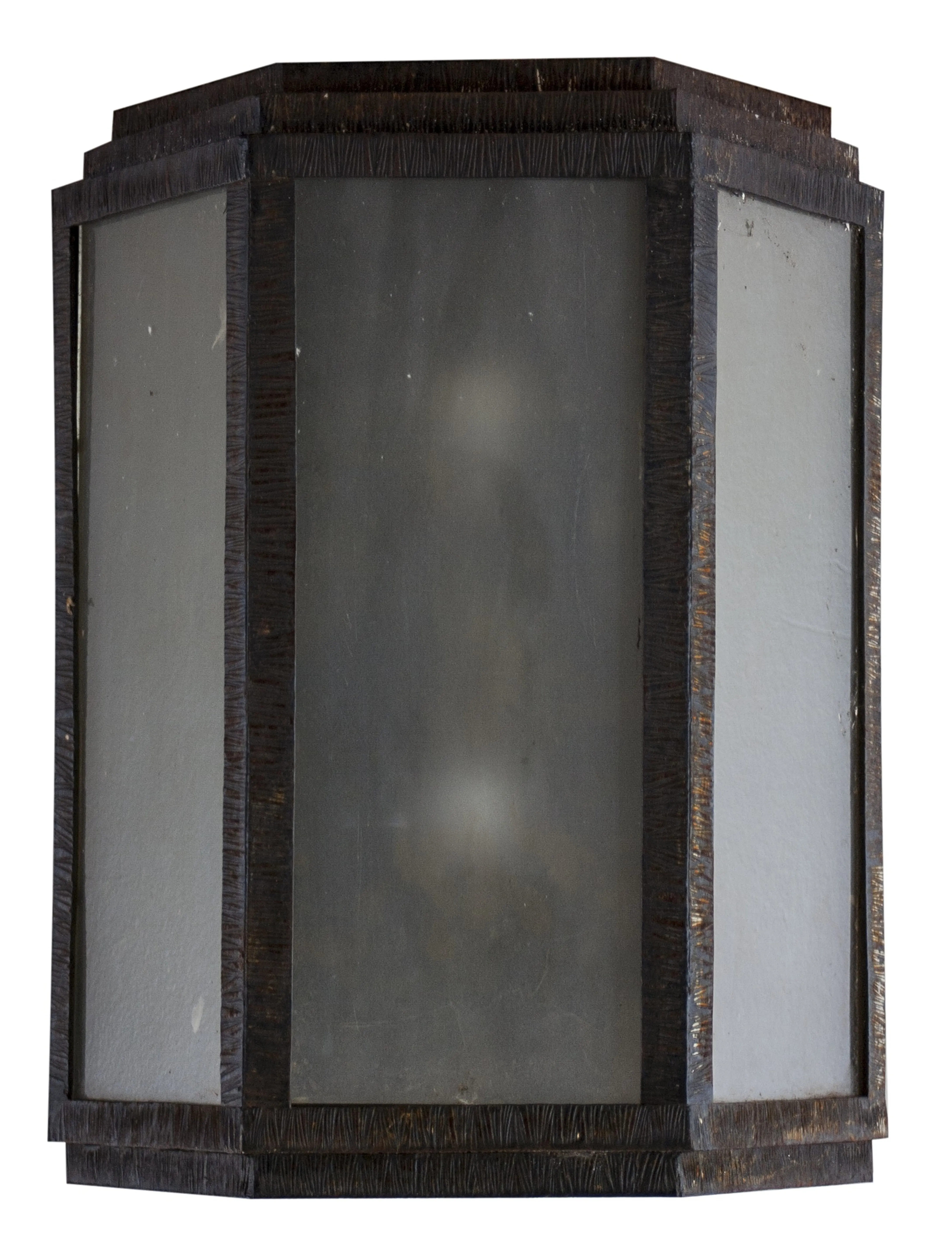 装飾用のアンティークウォールランプのペア、長方形の形と柔らかい光、周囲を照らします