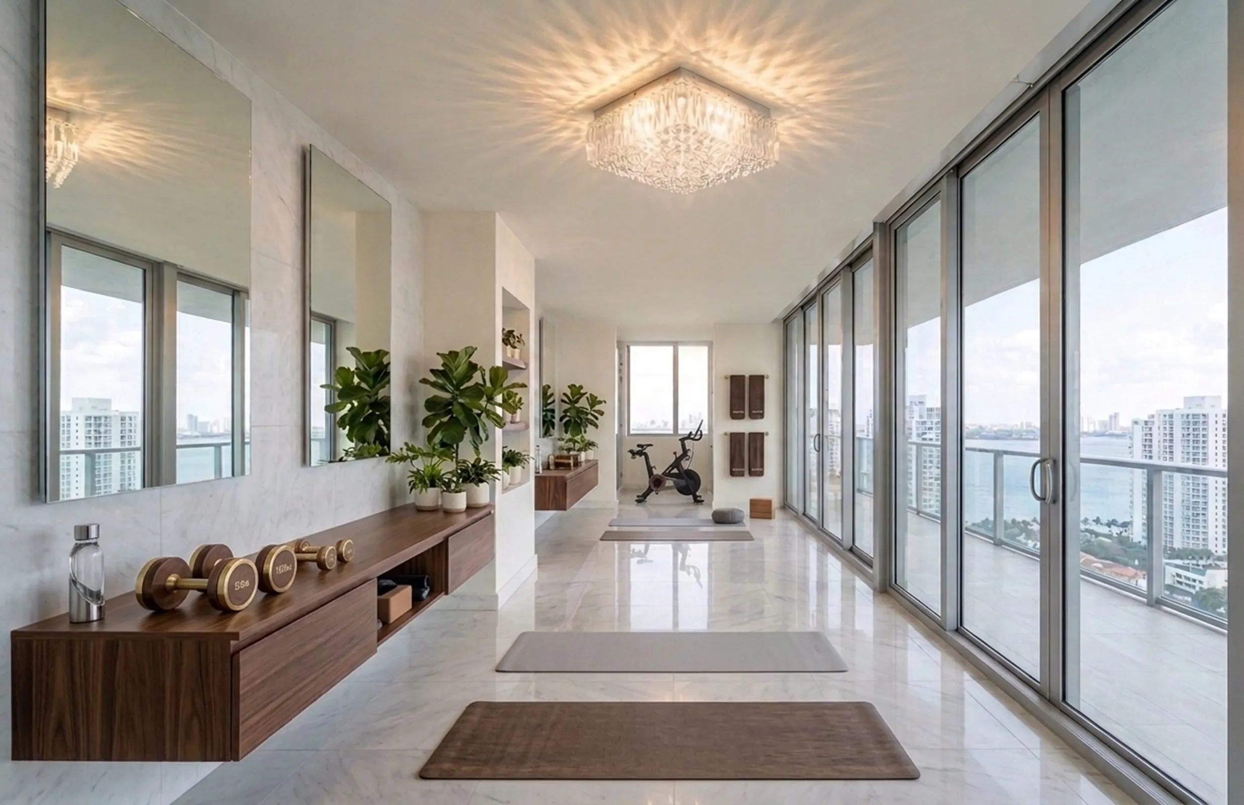 plafón antiguo iluminador con luz brillante en habitación moderna