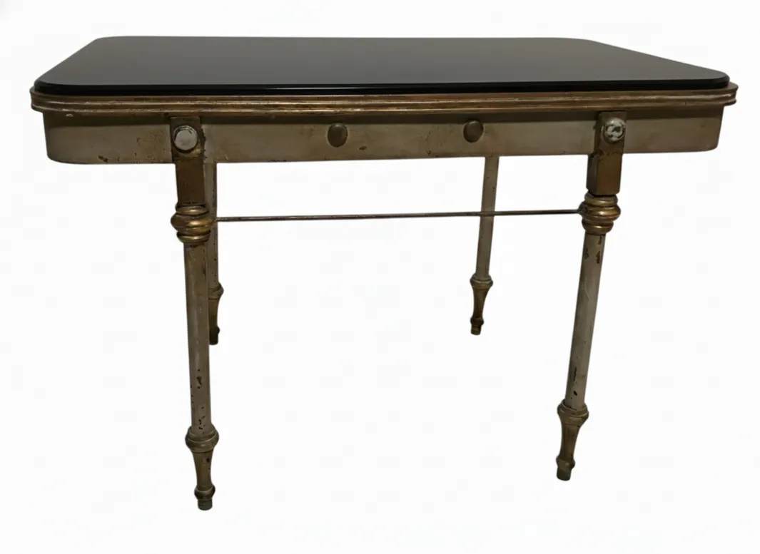 antique garden table, elegant design with ornate legs