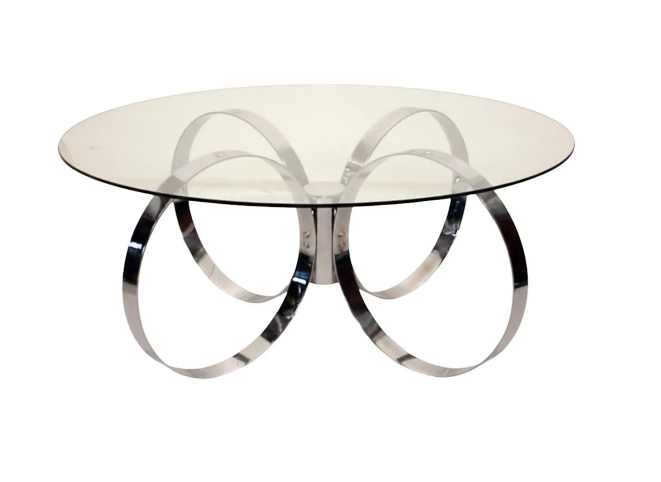 table basse ancienne avec base artistique ronde