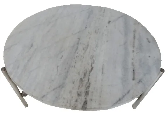 antique round coffee table with elegant art deco design