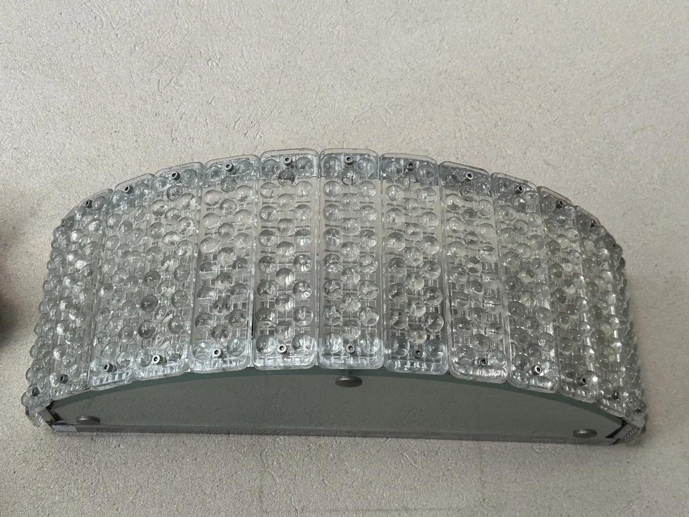 vintage 4 sconces with bubble-like decorative details