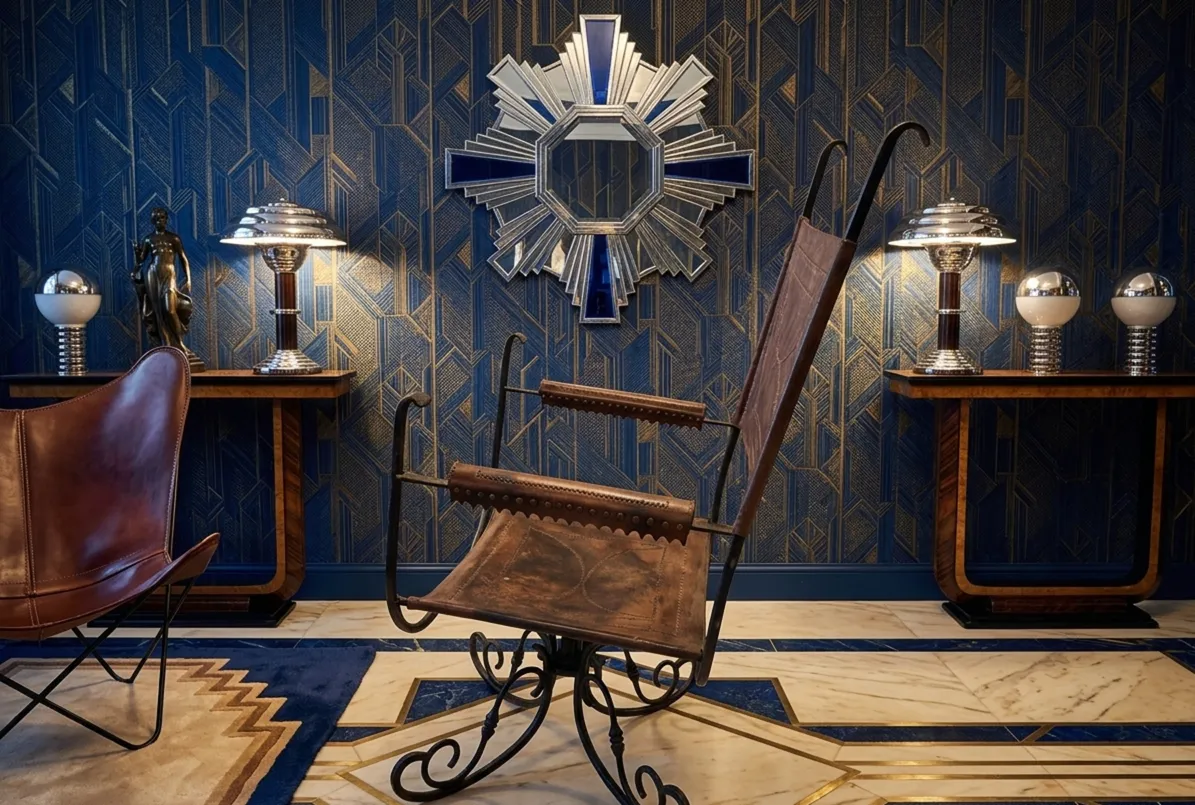 고풍스러운-안락의자-우아한-디자인-세련된-환경