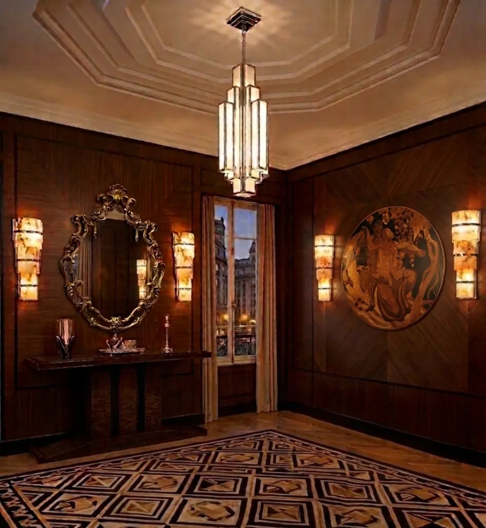 Miroir décoratif ancien dans un cadre élégant