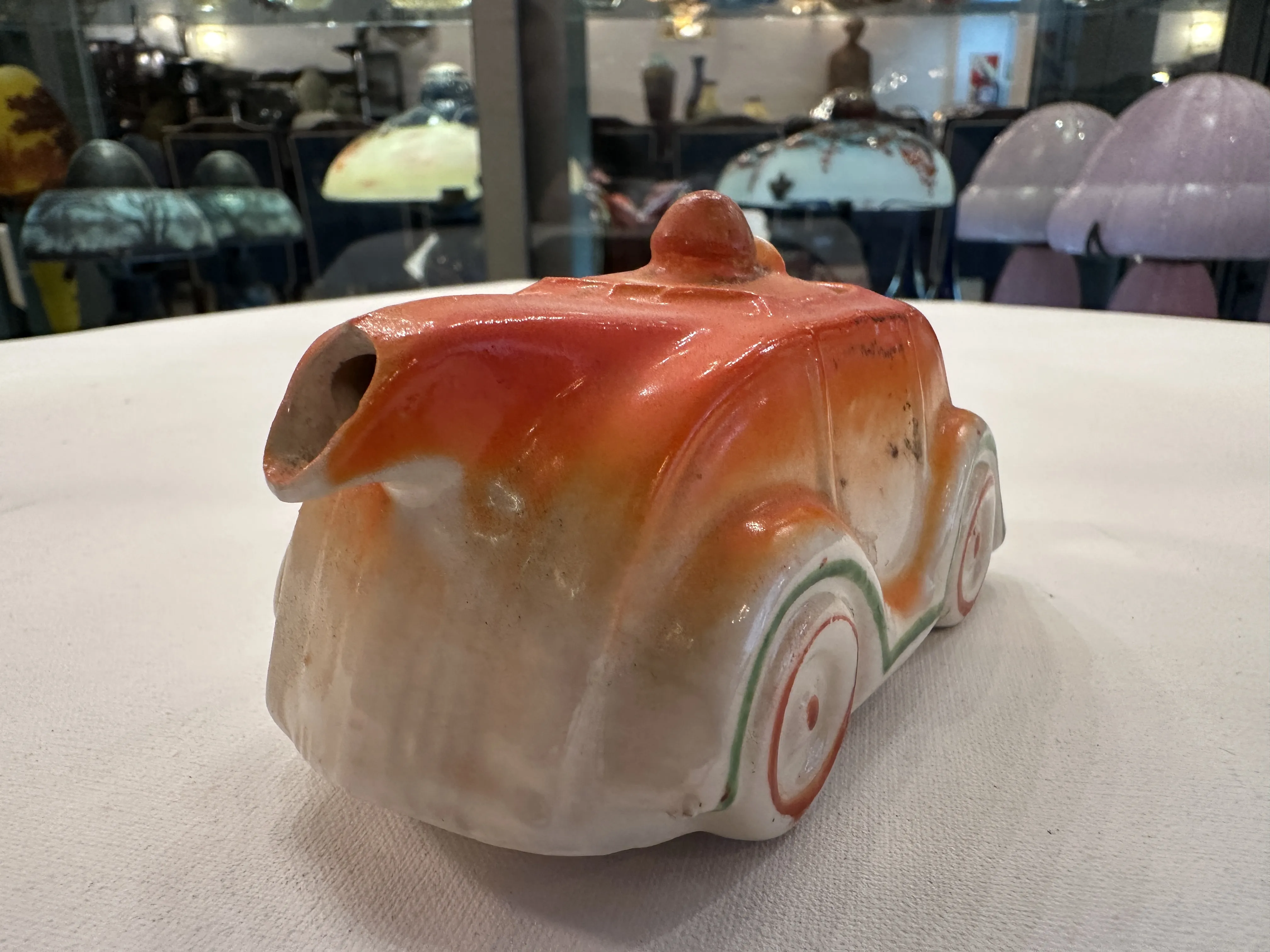 古董陶瓷汽车，装饰性，英国。