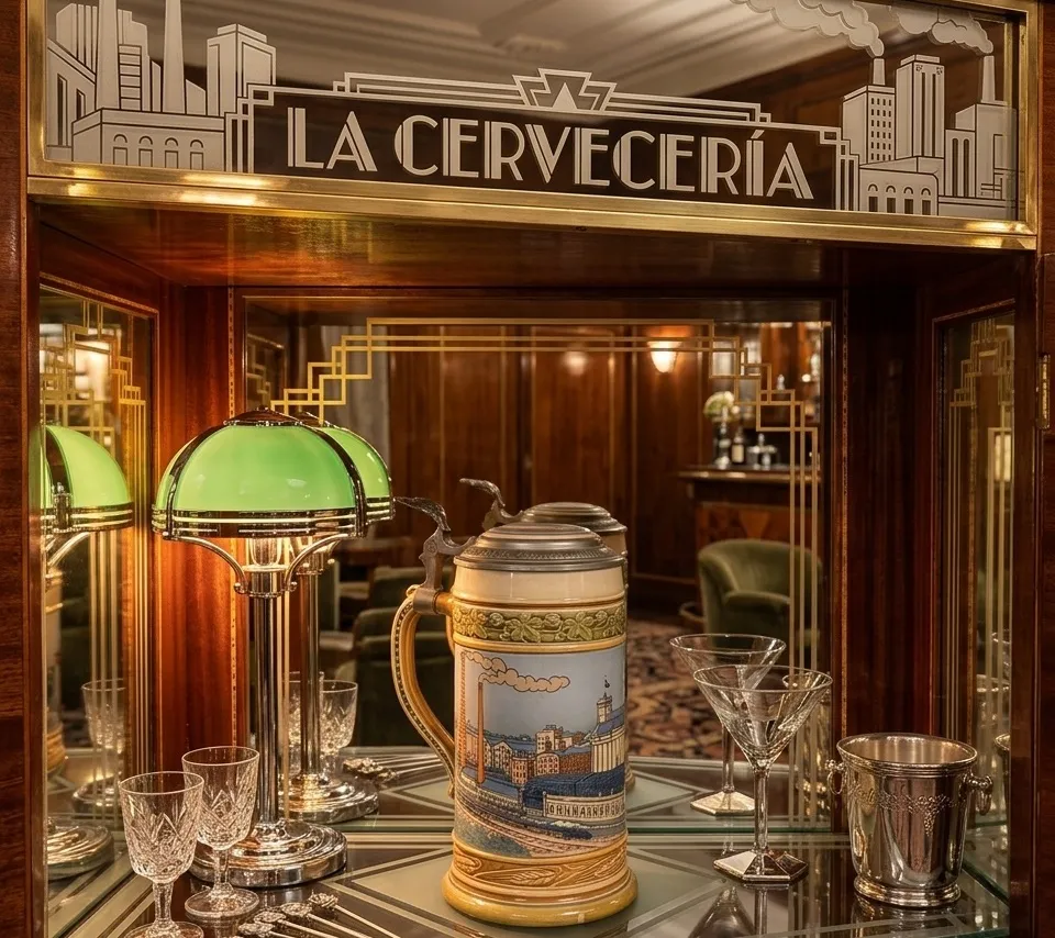 Jarra in ceramica antica della birreria Quilmes