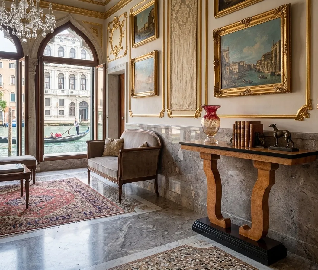 Ambiance élégante avec deux dresuars antiques et décoratifs