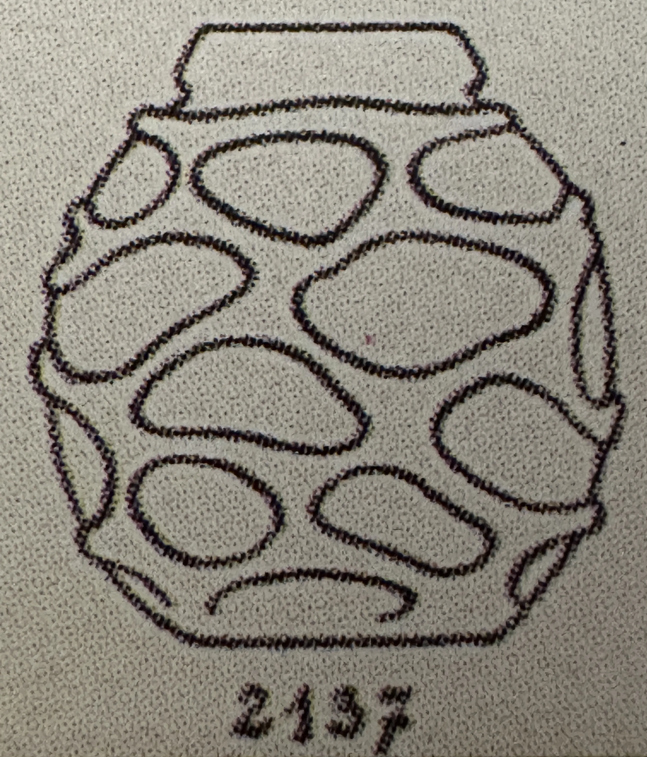 glass with distinctive design signed by Schneider, French style
