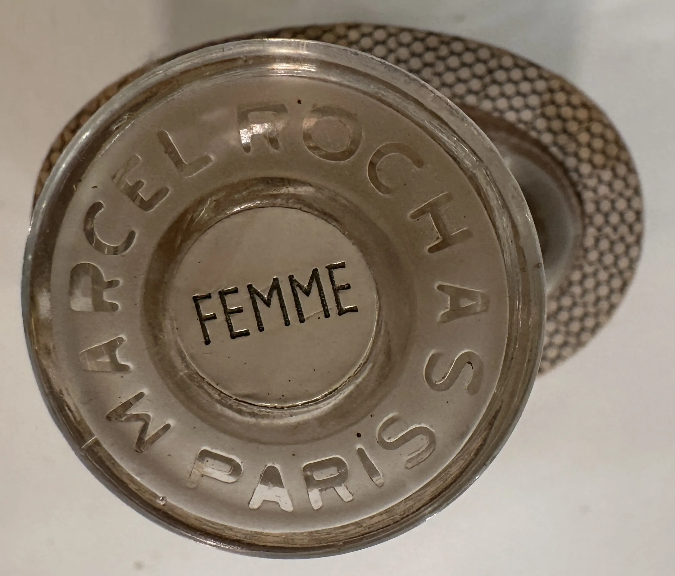 Antike Parfümflasche von Marcel Rochas Teil einer Sammlung