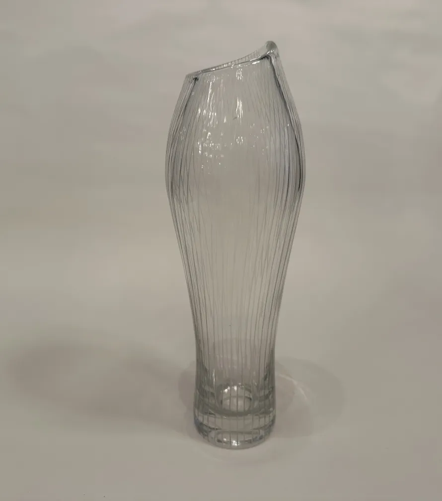 elegant antique signed glass by tapio wirkkala in a stylish shape