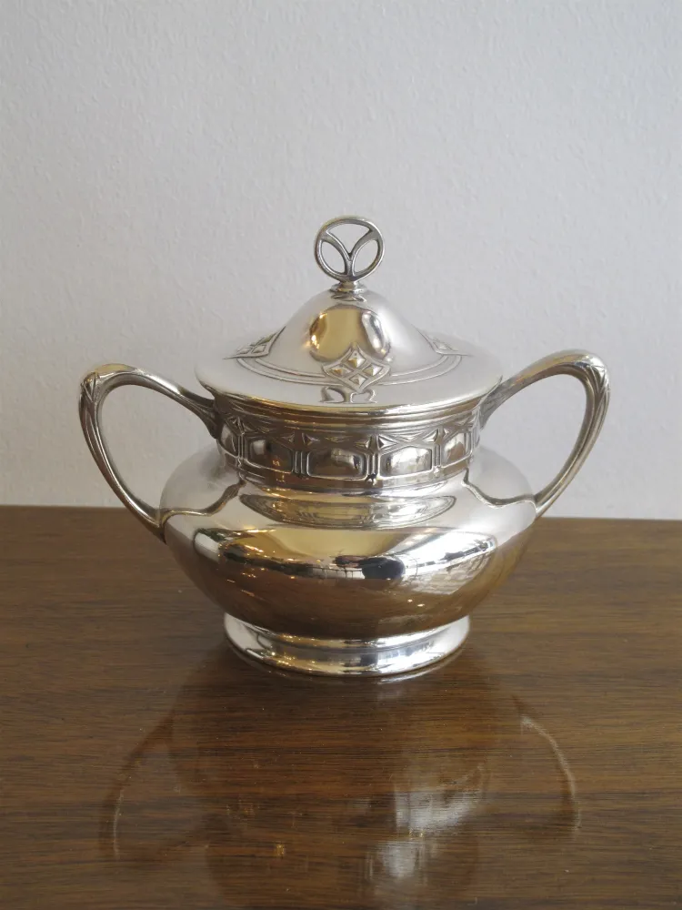 vintage tea set WMF with elegant design tray