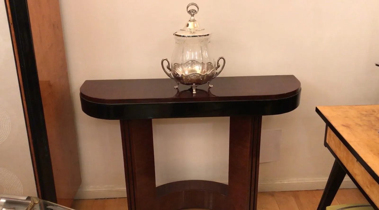 antique wmF punch bowl featuring elegant design and ornamental handles, perfect for special occasions.