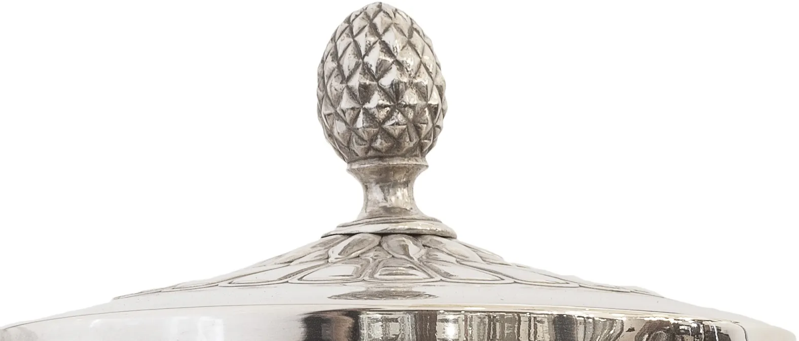 antique WMF punch bowl with a decorative shaped lid