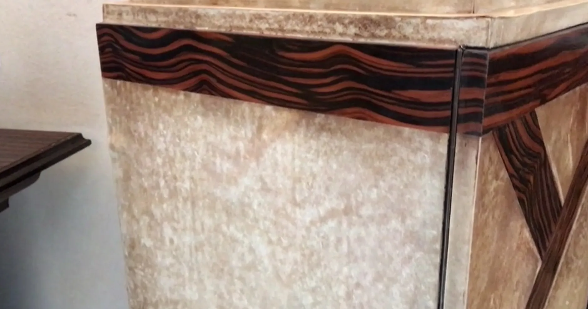 Antique bar furniture with gilbert poillerat design details