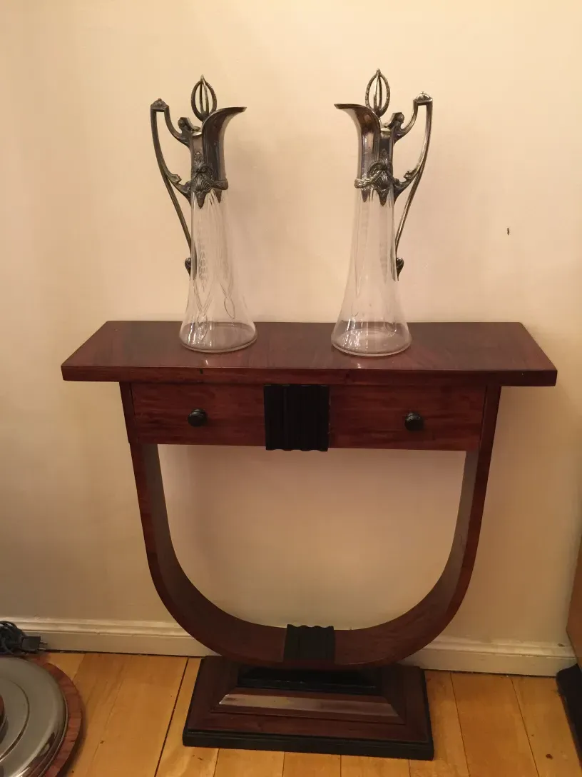 2 antique WMF jars with elegant detailing