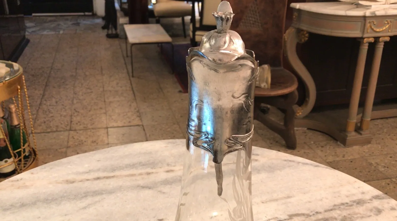 two antique jars with elegant design WMF