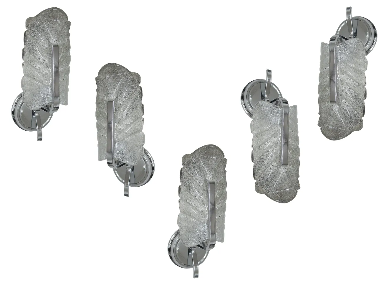 Pair of antique sconces with cylindrical metal base and glass details, elegant style.