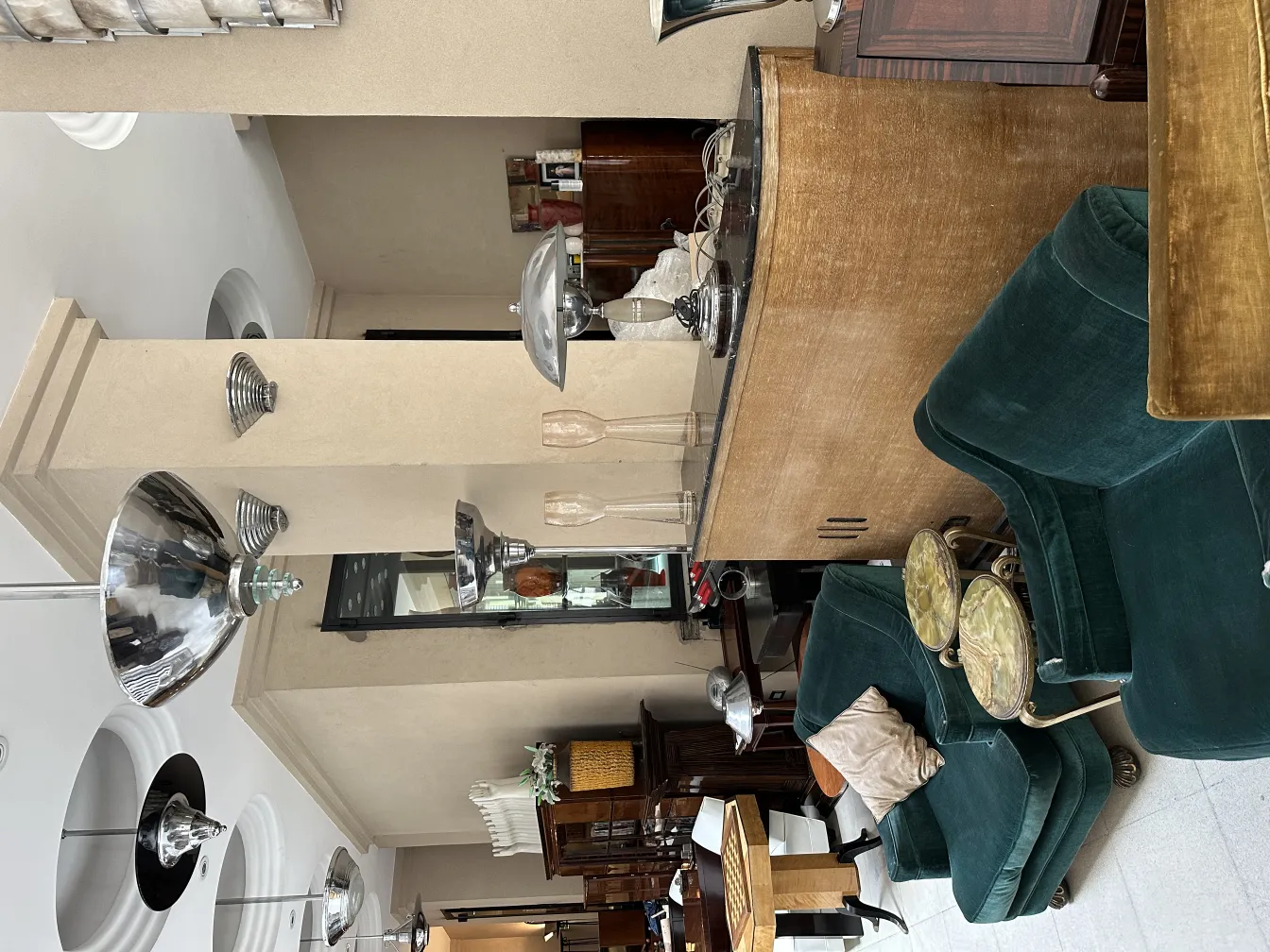 Pair of antique sconces with elegant design, ideal for decoration