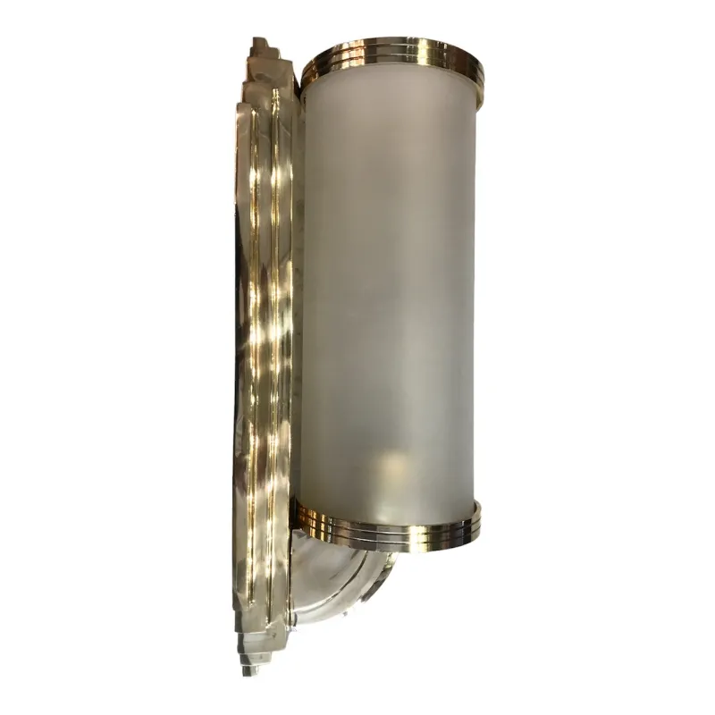 Pair of antique sconces with elegant design and diffuse light