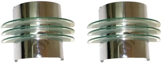 Coppia di applique antiche con design elegante