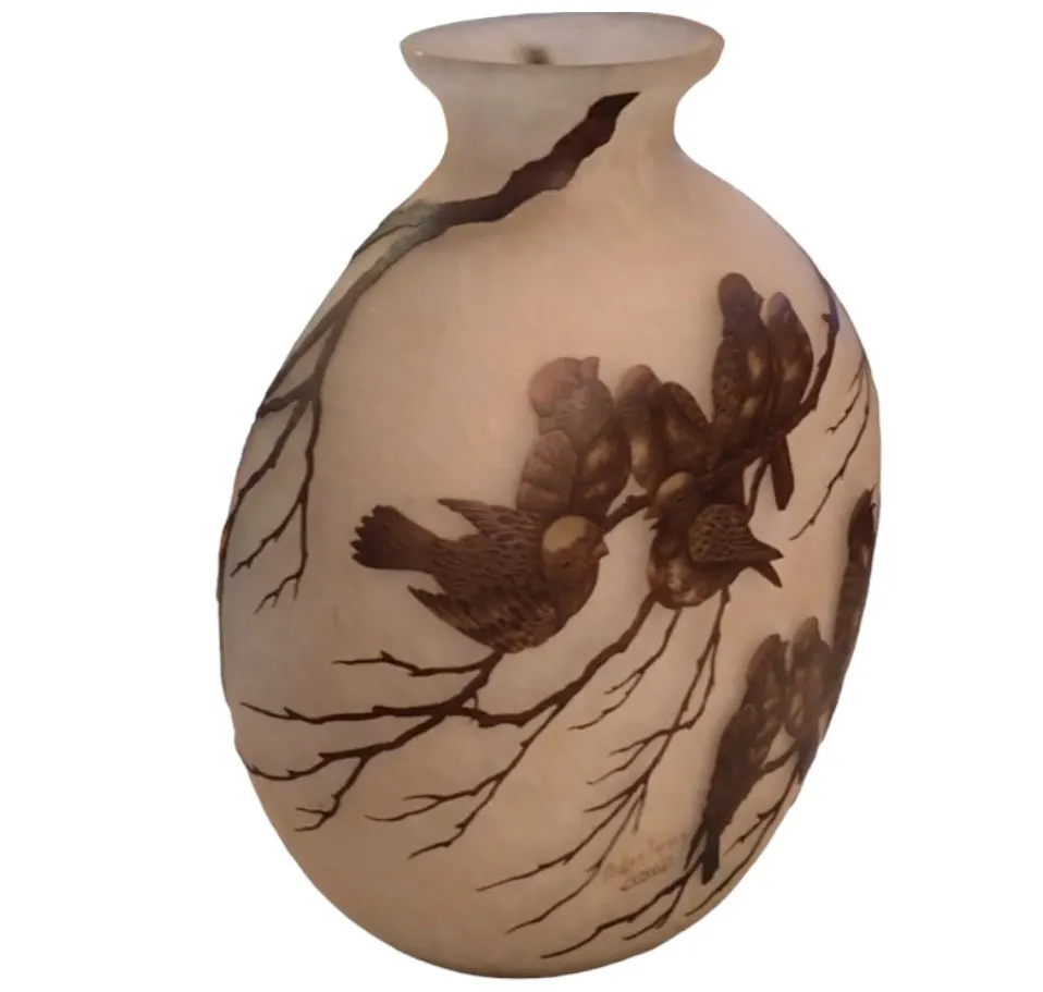 Verre signé (Muller Freres) (français)