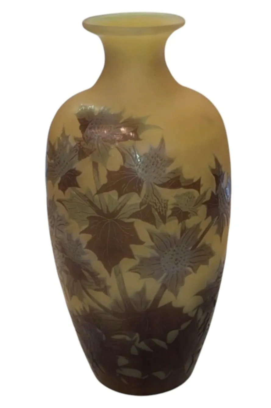 Verre signé (Gallé ) (français)