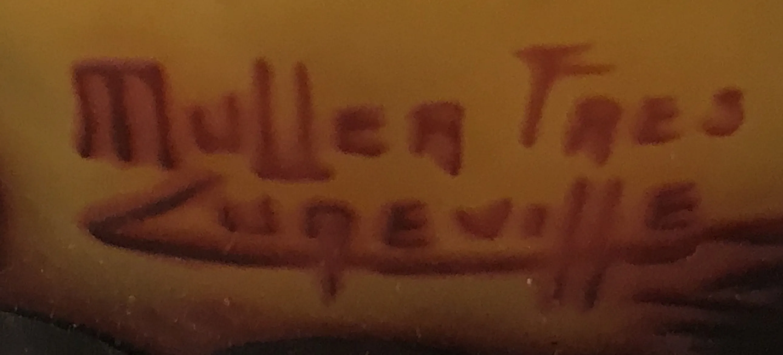 पुरातन मुद्रण जिसमें नाम muller fres luneville है