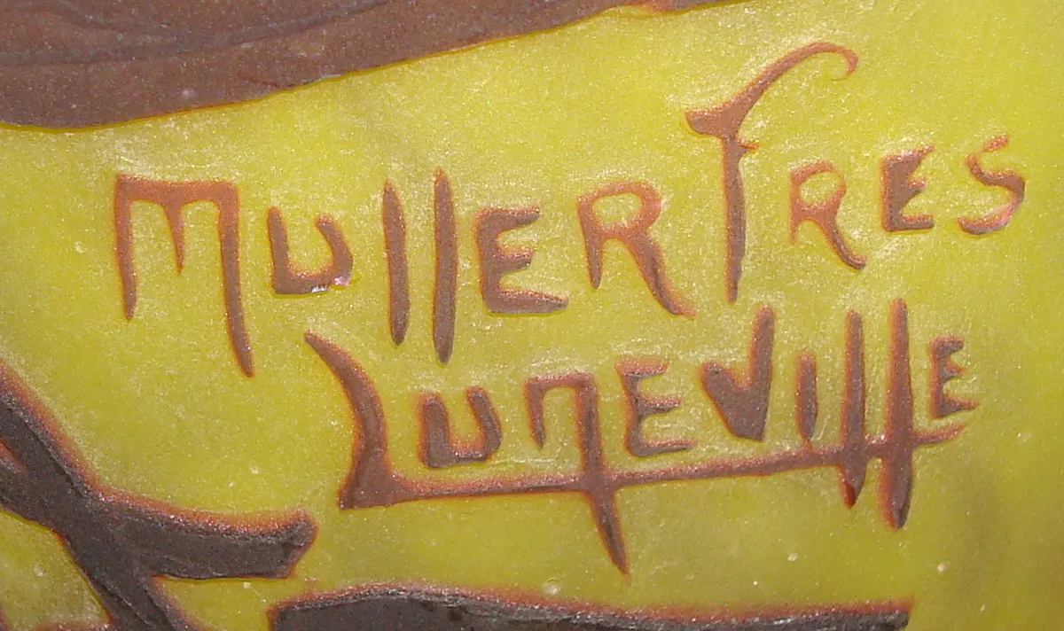 antico sigillo con iscrizione Muller Fres Luneville