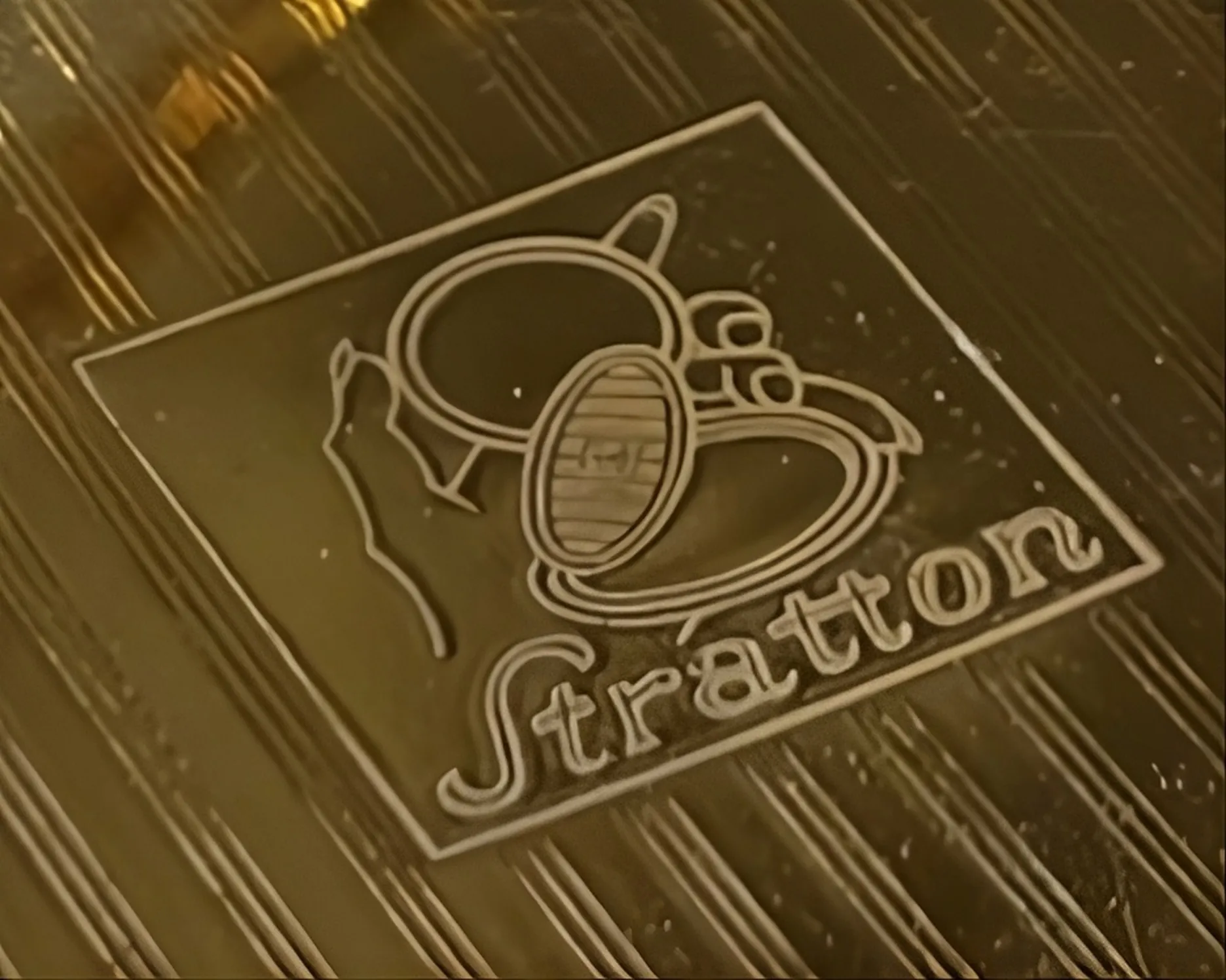 古い印章 strátton の視認性とスタイライズされた詳細