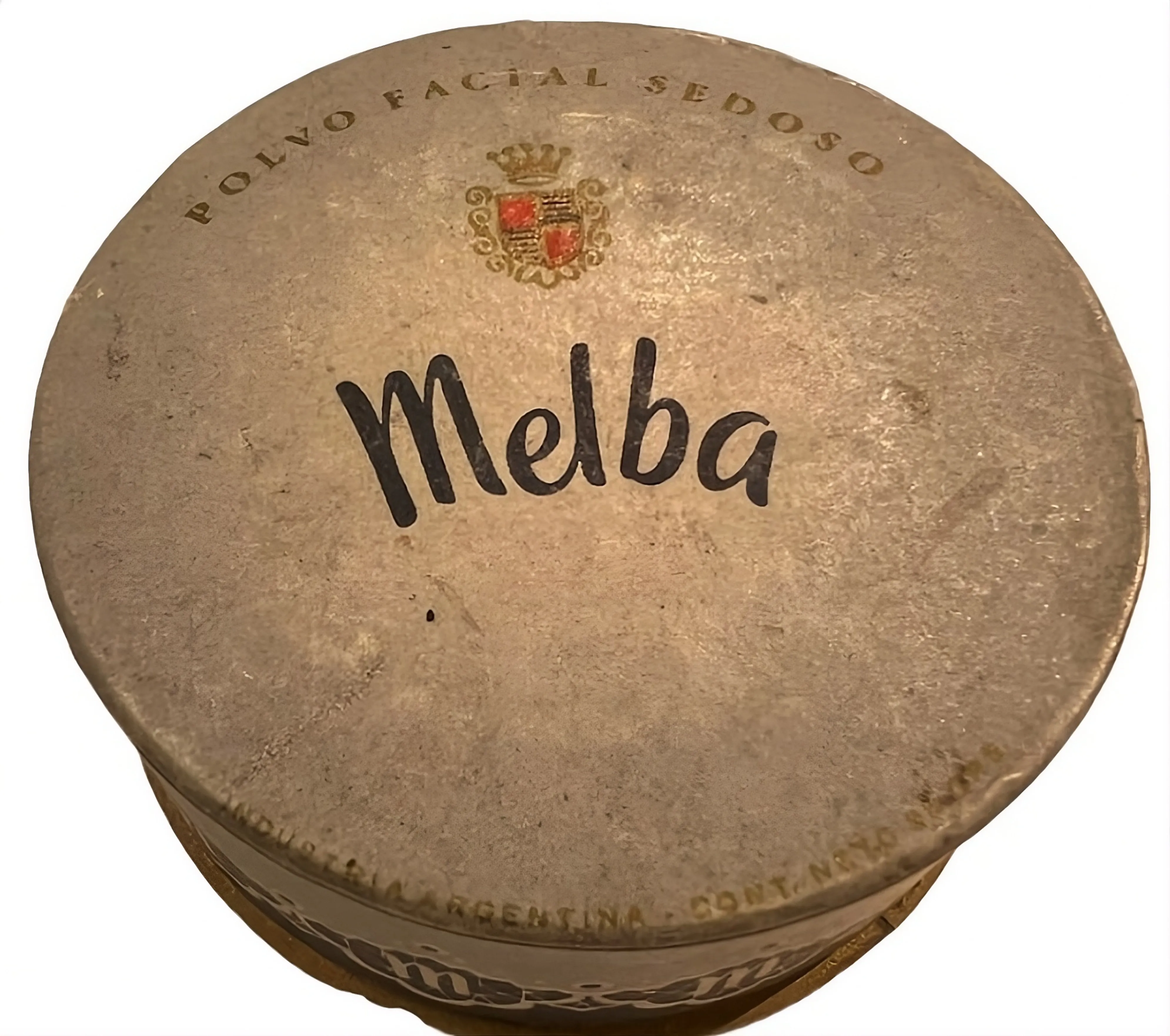 ختم قديم مسحوق ميلبا بتصميم كلاسيكي